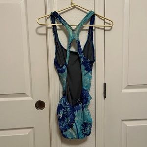 Speedo One Piece Swimsuit Blue Water
